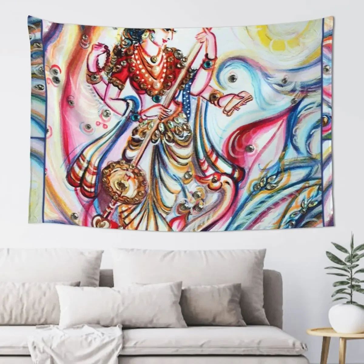 

Saraswati Tapestry Cute Room Decor Room Design Tapestry
