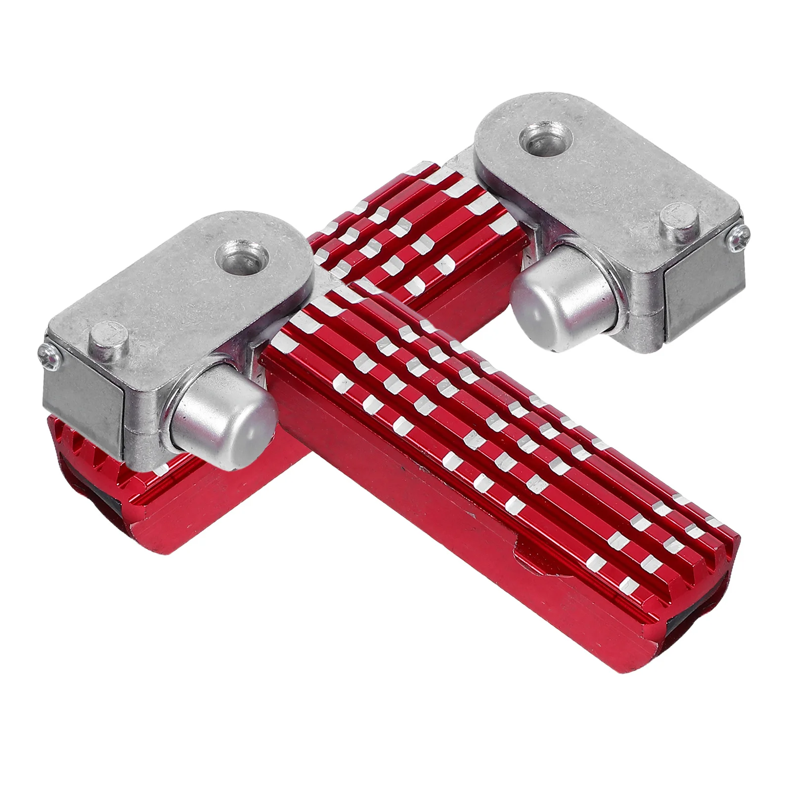 

2Pcs Motorcycle Passenger Foot Pegs Folding Footrest Aluminum Alloy Universal Non-Slip Rear Footpeg Bracket for Bike Scooter