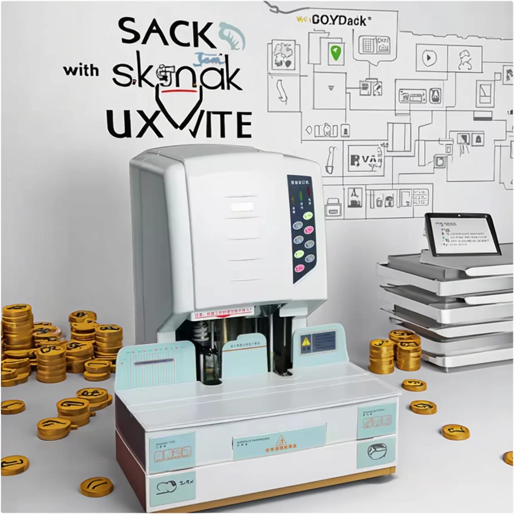 Premium Quality 50B Auto Currency Binder Machine for Financial Office Use Voucher Accounting Book Binding Currency Binders