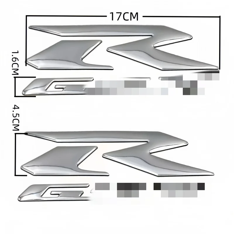 Для Suzuki GSXR 50/125/150/250/400/600/750/1000 GSXR1100 мотоцикл ПВХ 3D логотип наклейка "R" логотип декоративные наклейки