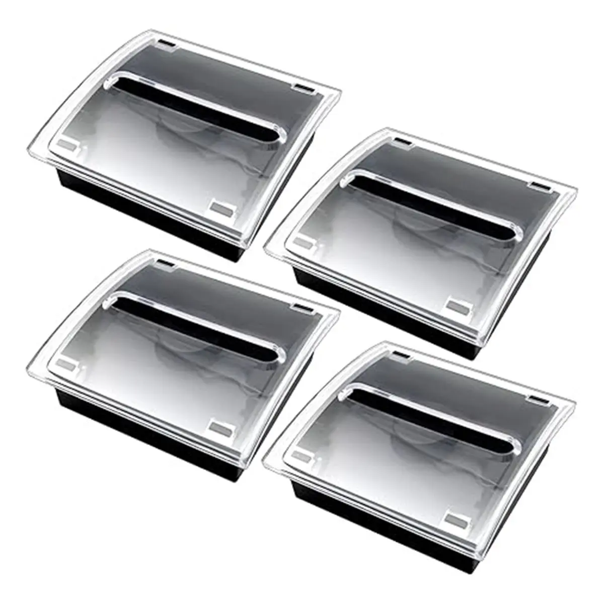 Best sales 2026 -Up Notes Dispenser Black Base Clear Top Sticky Notes Holder 3 X 3 Inch Sticky Notes