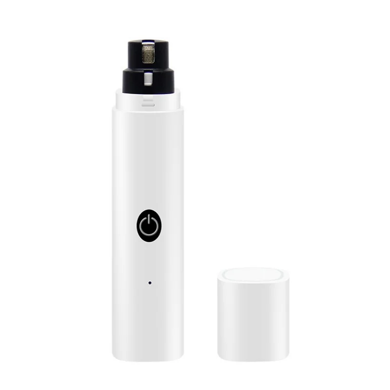 Electric Pet Nail Grinder for Dogs Cats, Quiet Claw Trimmer with LED Light & Safety Guard, Rechargeable Puppy Nail File Painless