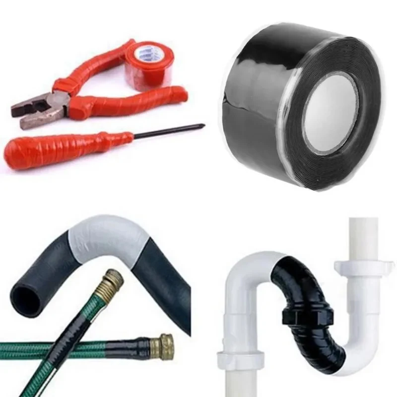 Seal Self Fusing Silicone Tape Weatherproof Self Fusing Silicone Sealing Tape for Emergency Pipeline Repair Bandage/Tool Fixing