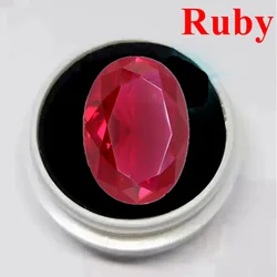 Box Natural Red Ruby 13x18mm Sri-Lanka Garnet Ruby Oval Cut VVS Loose Gemstone For Jewelry Making