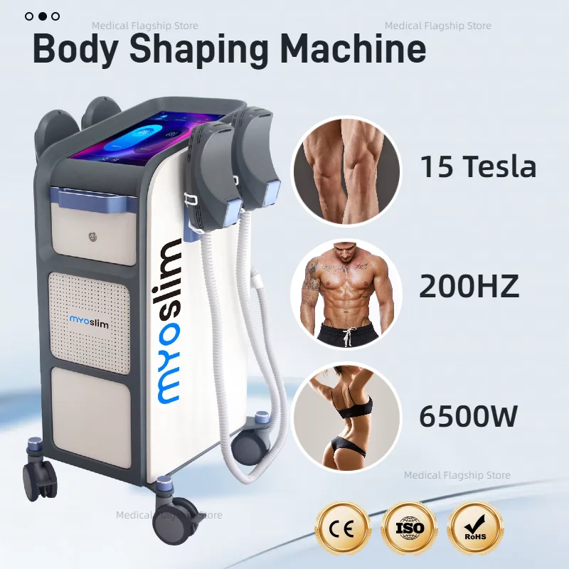 

EMS machine Nova 15 Tesla Power 6500W High Intensity 4 Handles With Pelvic Stimulation Pad Body Shaping Optional Slimming
