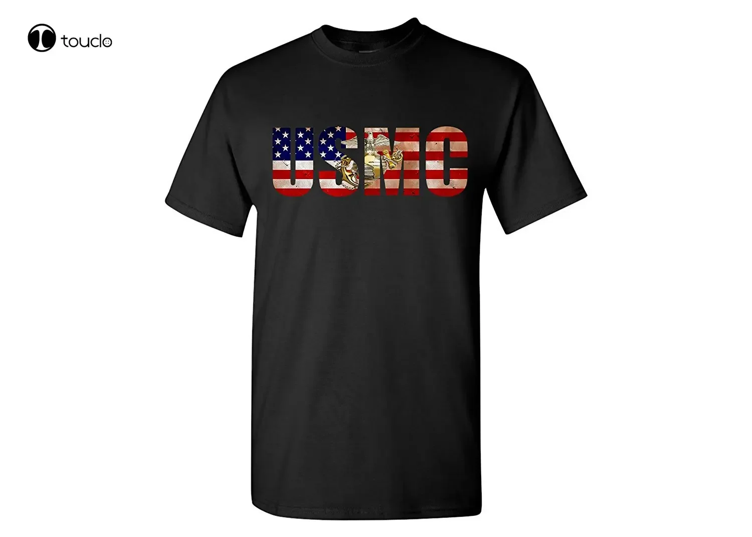 New Cool Tee Shirt Usmc T-Shirt Patriotic Men'S Usa Flag Pt Shirt United States Marine Corps Flag Logo Custom Aldult Teen Unisex