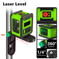 HILDA Laser Level Meter 2-Lines Cross Green Level Laser Horizontal & Vertical Nivel Laser Self-Leveling лазерный уровень