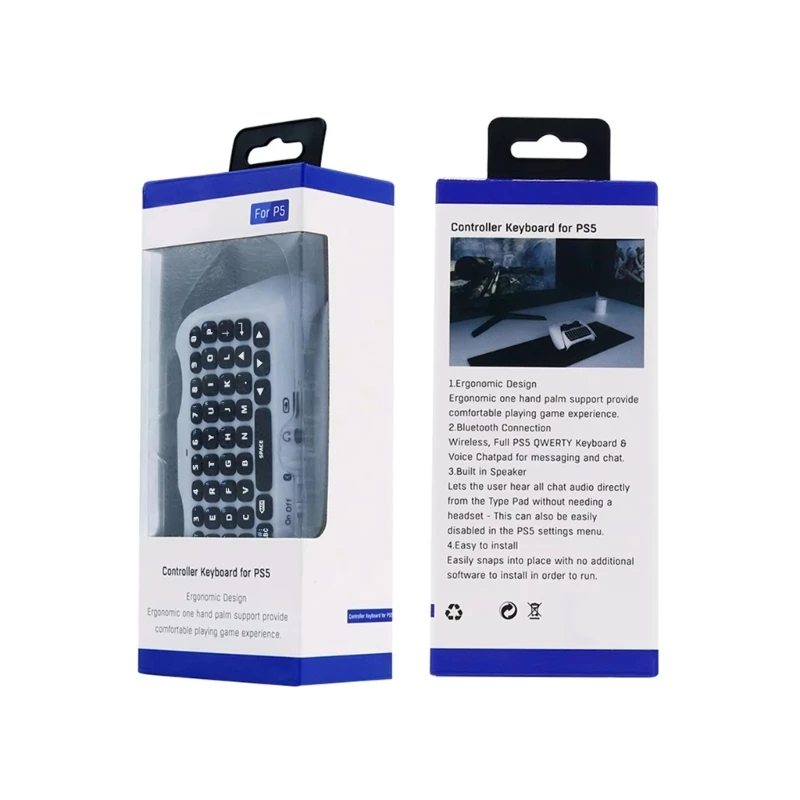 Ergonomic Design Wireless Bluetooth-Compatible Keyboard for Controllers Gaming Accessory Keyboard with 3.5Mm Port
