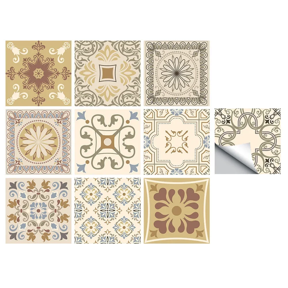 Upgrade Your Home Decor With These Stylish Frosted Tile Stickers Available In A Variety Of Colors And Patterns!