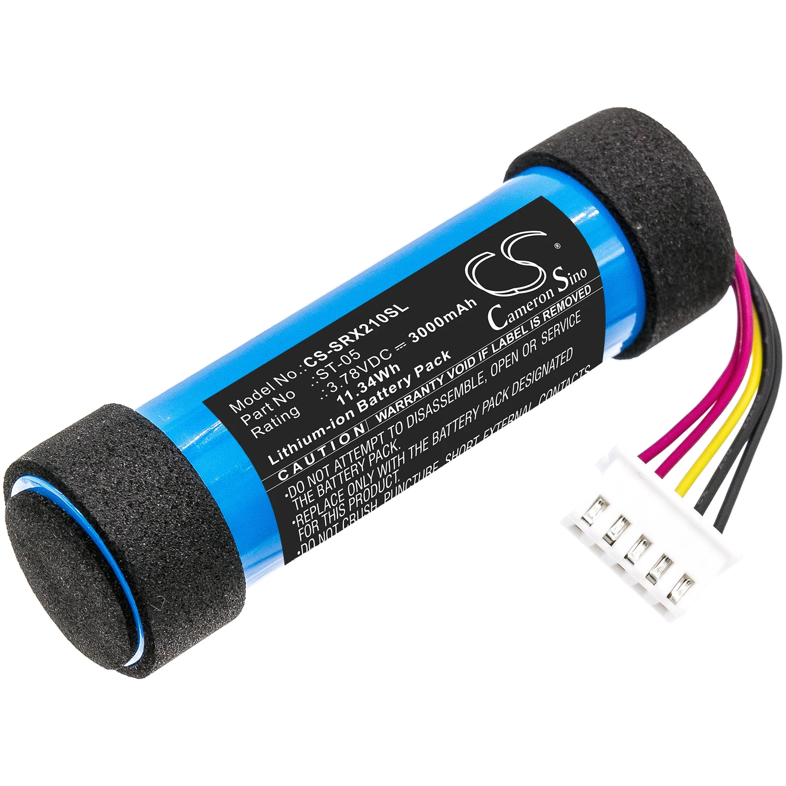 Speaker Battery For Sony ST-05  ST-05S SRS-XB21 Capacity 3000mAh / 11.34Wh Color Blue Type  Li-ion Volts  3.78V  N.W  51.4g