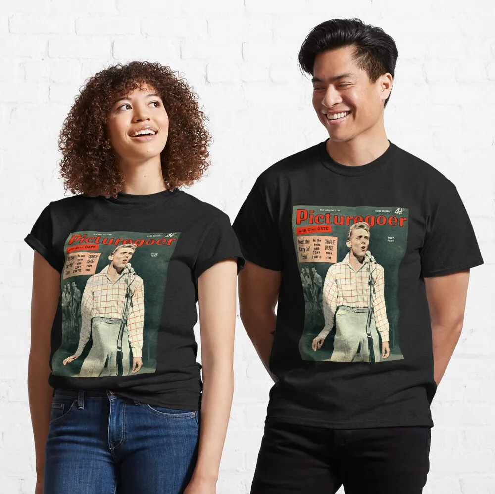 Mens Womens Great Model Billy Fury Magazine Cover Funny Fans Classic T-Shirt Anime Graphic T-shirts New Arrivals Unisex Summer