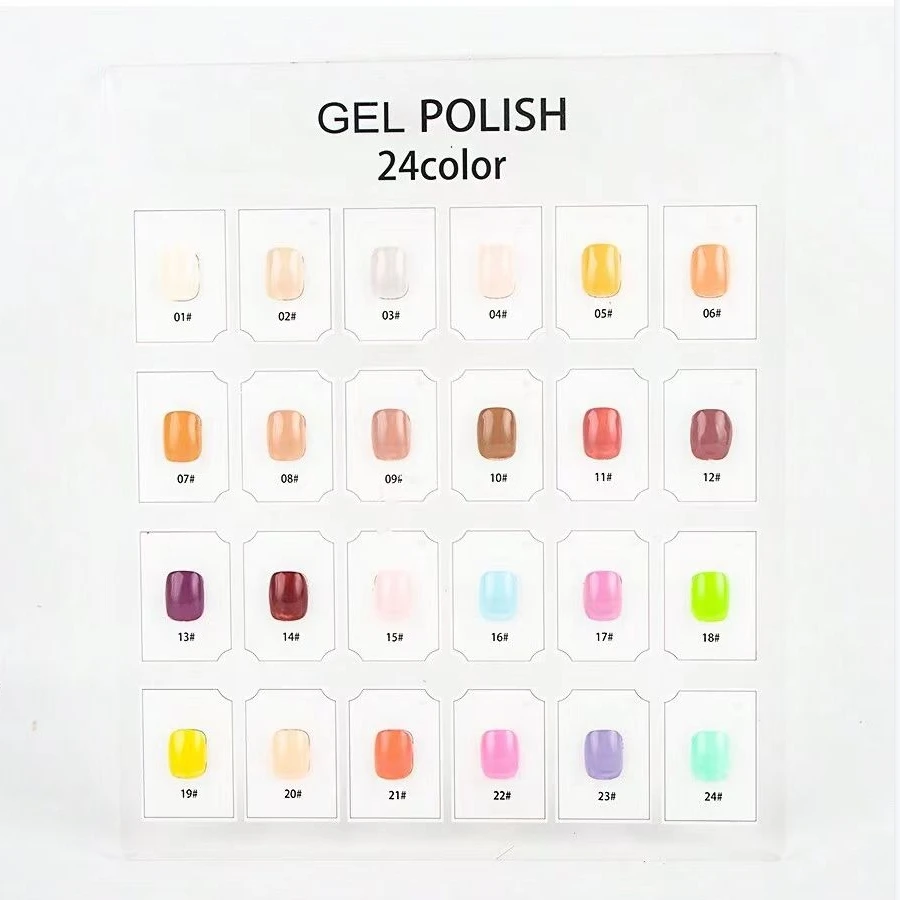 JR 28 pcs 10ml gel nail polish set Including 24 colors top coat base coat remover matte Gel Polish Kit UV LED Soak Off Polish