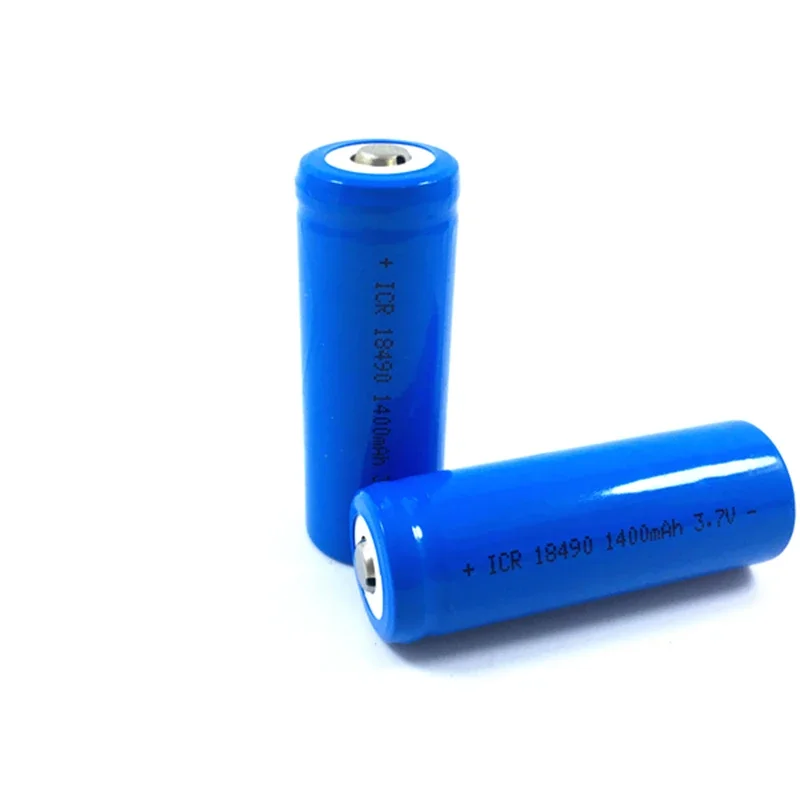 2pcs/lot ICR18490 1400mAh 3.7V Cbalt Oxide Rechargeable Lithium Battery