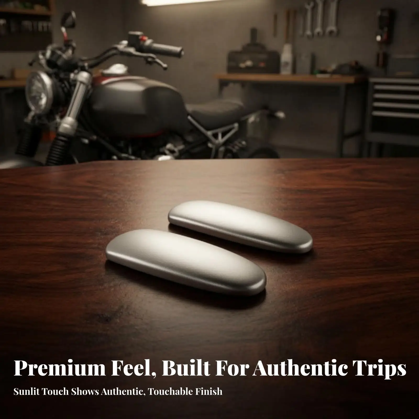 Handlebar Top Cover for Motorcycle Aluminum Alloy Riser Trim Silver Replacement for Bike Cockpit Build