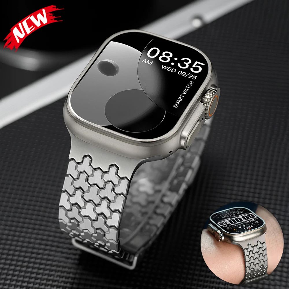 Edelstahl-Armband für Apple Watch Ultra 3 2 49mm 45 44 42 41 40mm Metall-Magnetband für iWatch Series 11 10 46mm 9 8 7 SE3