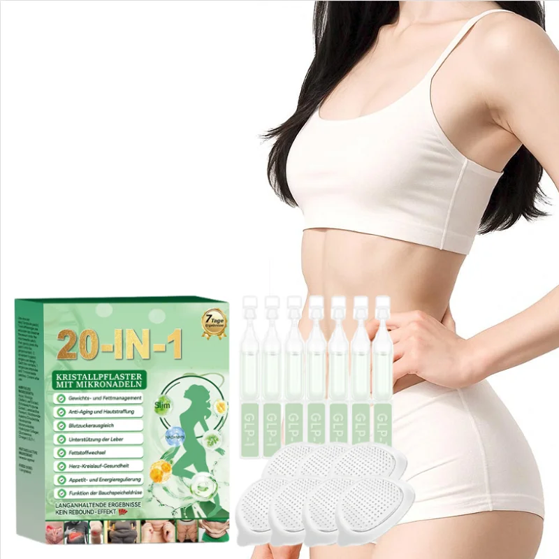 Ultra-Thin Nanos Microneedles Firming Patch & Oral Solution, 20-in-1 Weight Management Figure Line Shaping Daily Body Slimming
