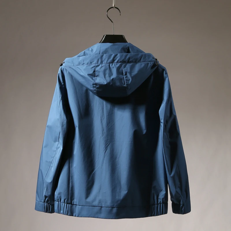 

Футболка с лазерной резкой, мужская куртка с крупными кетами и капюшоном, модная городская осенняя верхняя одежда, подставка Long Sve