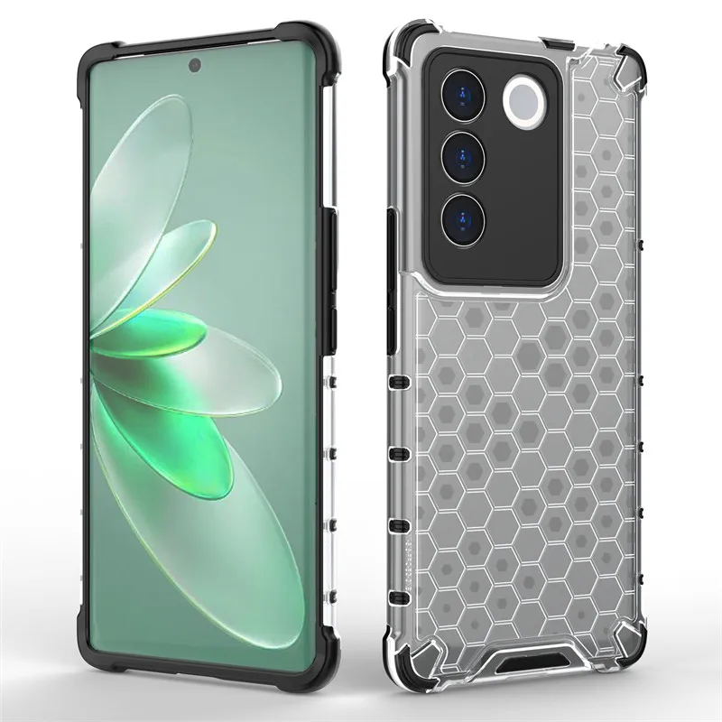 For Vivo V27 Pro Case Vivo V27E V23 V25 V27 Pro Cover Armor PC Shockproof Soft Silicone Protective Phone Back Cover Vivo V27 Pro