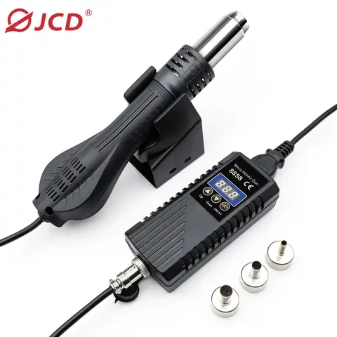 JCD Hot Air Gun 8858 Micro Rework Soldering Station LCD Digital Hair Dryer For Soldering 110V 750W Heat Gun Welding Repair Tools