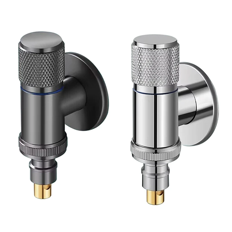 

Washing Machine Automatic Water Stop Valve Solid Brass Single Cold Wall Mounted Cold Water Outlet Basin Easy To Use