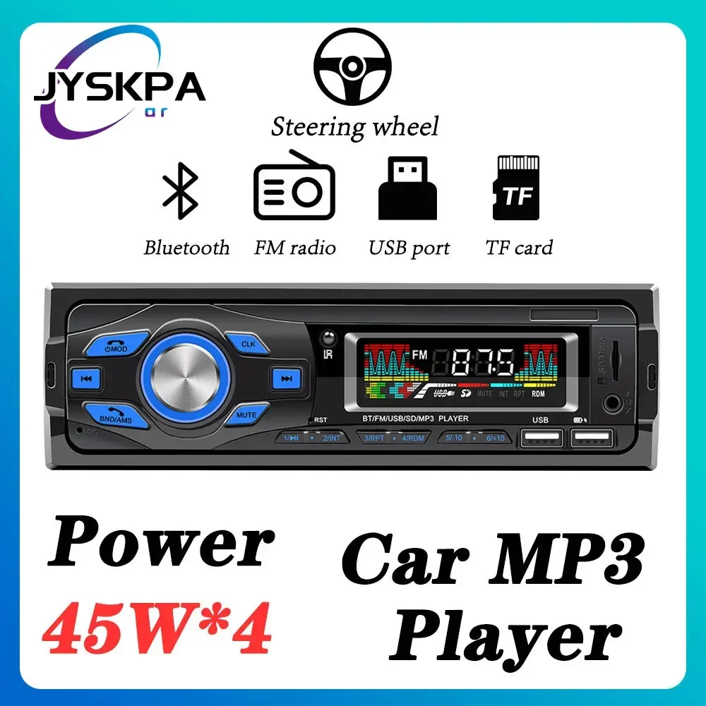 

Car Bluetooth Mp3 Player Support Voice Assistant USB TF Card FM Radio Audio System Auto Stereo Electronic Accessories