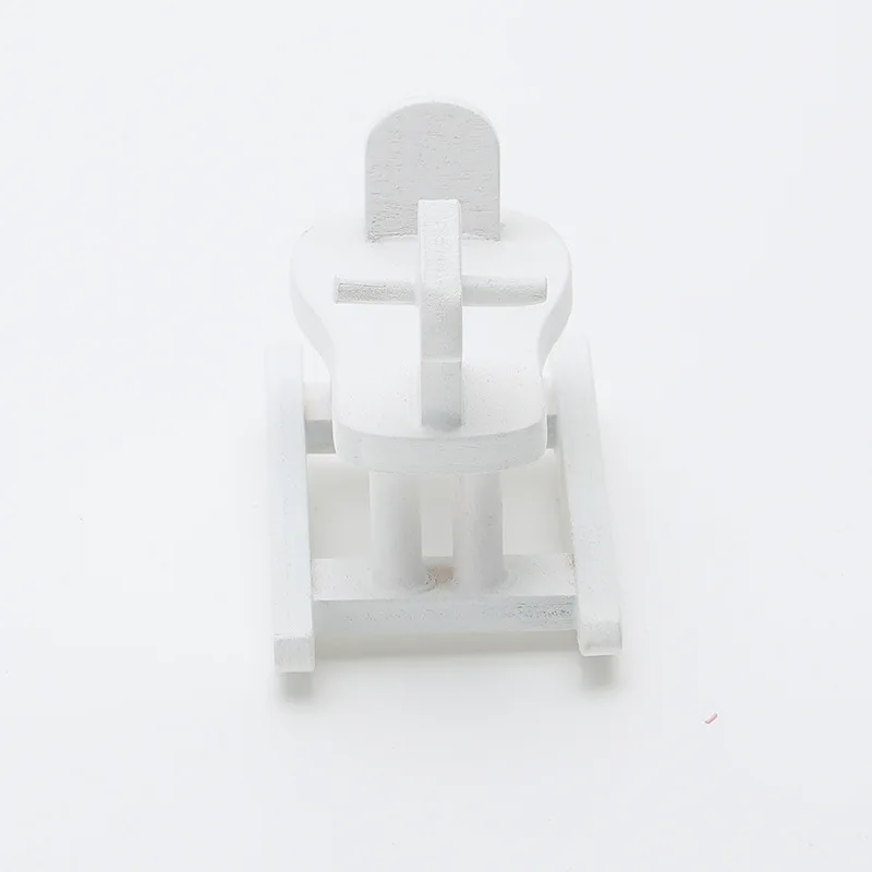 Miniature food play scene model dollhouse accessories, mini baby, little wooden horse, cute decorative items, simulation props - view 3