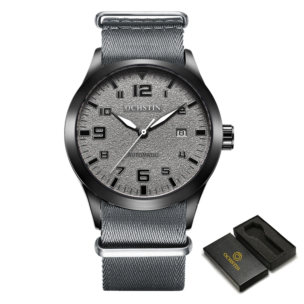 OCHSTIN Mann Mechanische Pilot Armbanduhren Luxus Selbst Wind Leder Mechaniker Männliche Uhr Auto Datum Relogio Masculino Geschenk für Männer