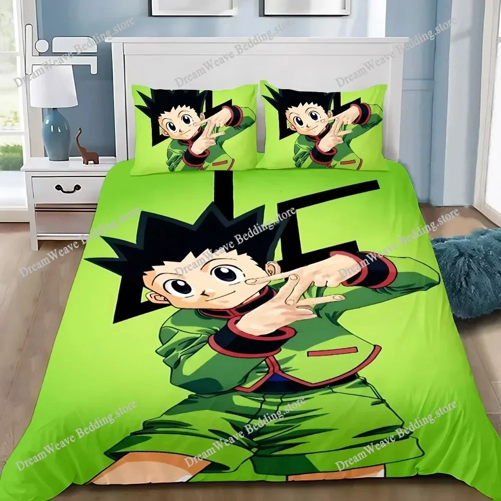 3D Printed Anime Hunter X Hunter Bedding Set Duvet Cover Bedroom Comforter Single Twin King _Size Quilt Cover Home Textiles963