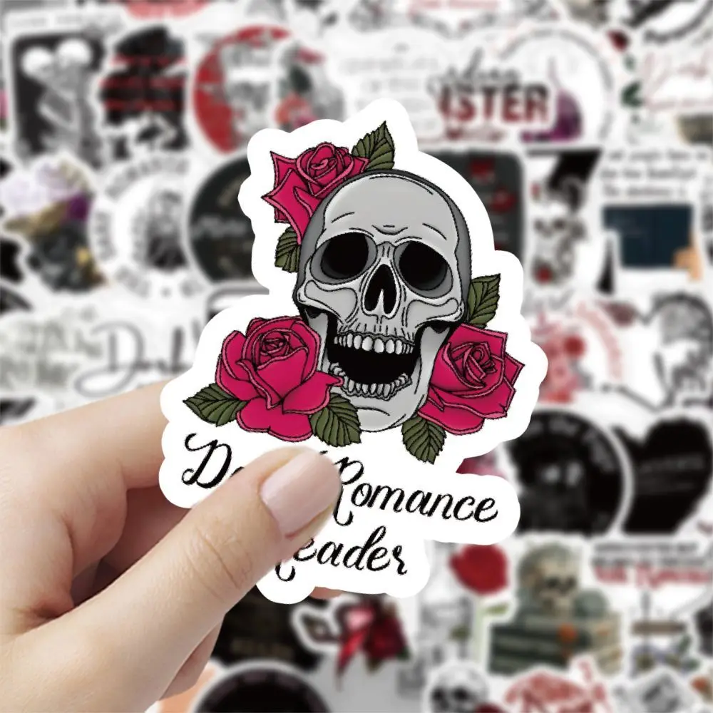 60Pcs/Set Dark Romance Stickers Gothic Romantic Graffiti Phone Case Wall Handbook Guitar Decoration Waterproof Adhesive Sticker