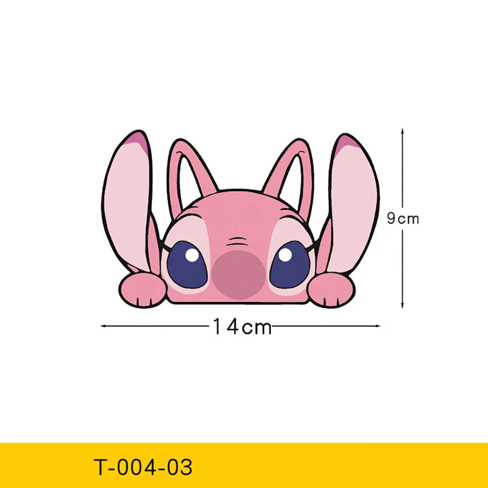 ليلو وستيتش الكرتون ملصقات السيارات ديزني زين نافذة السيارات القيادة مرآة الشارات الزجاج الأمامي الخلفي شخصيات كرتونية ديكور السيارات الهدايا #5