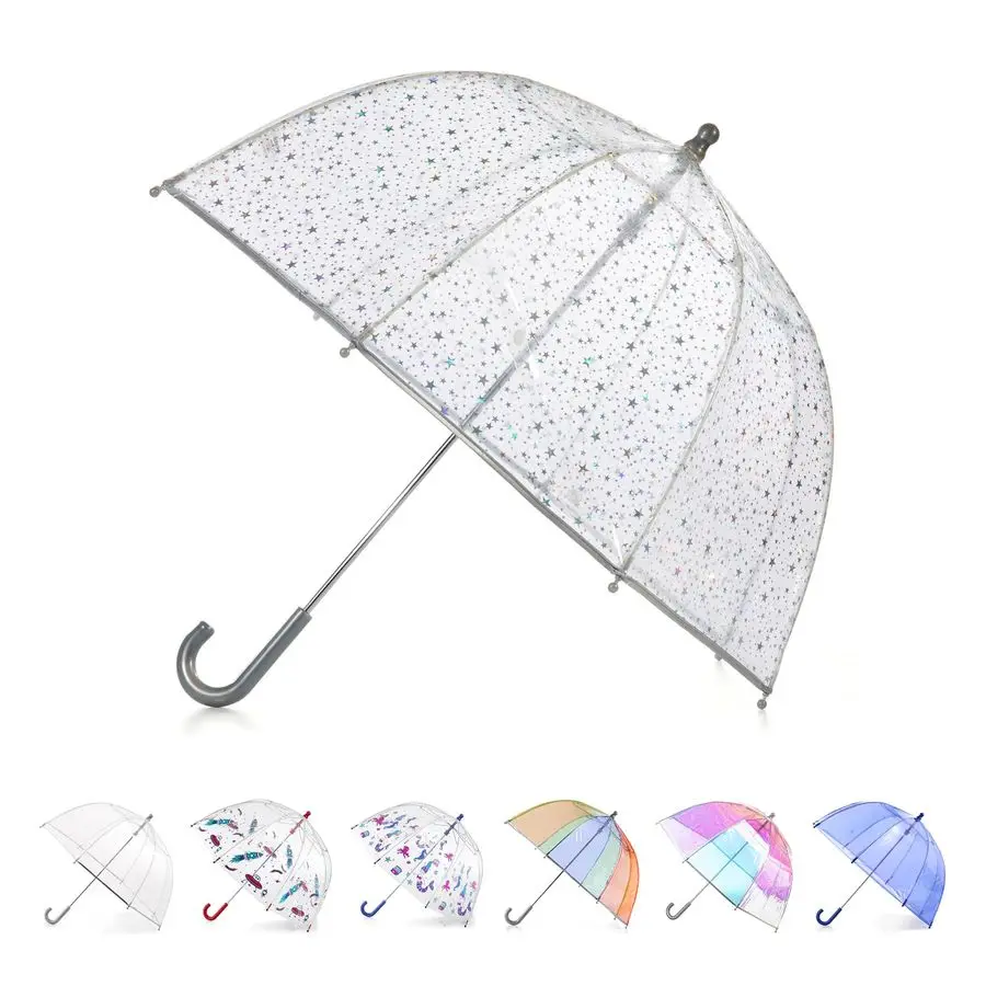 

Pinch Proof Bubble Umbrella with Enhanced Visibility