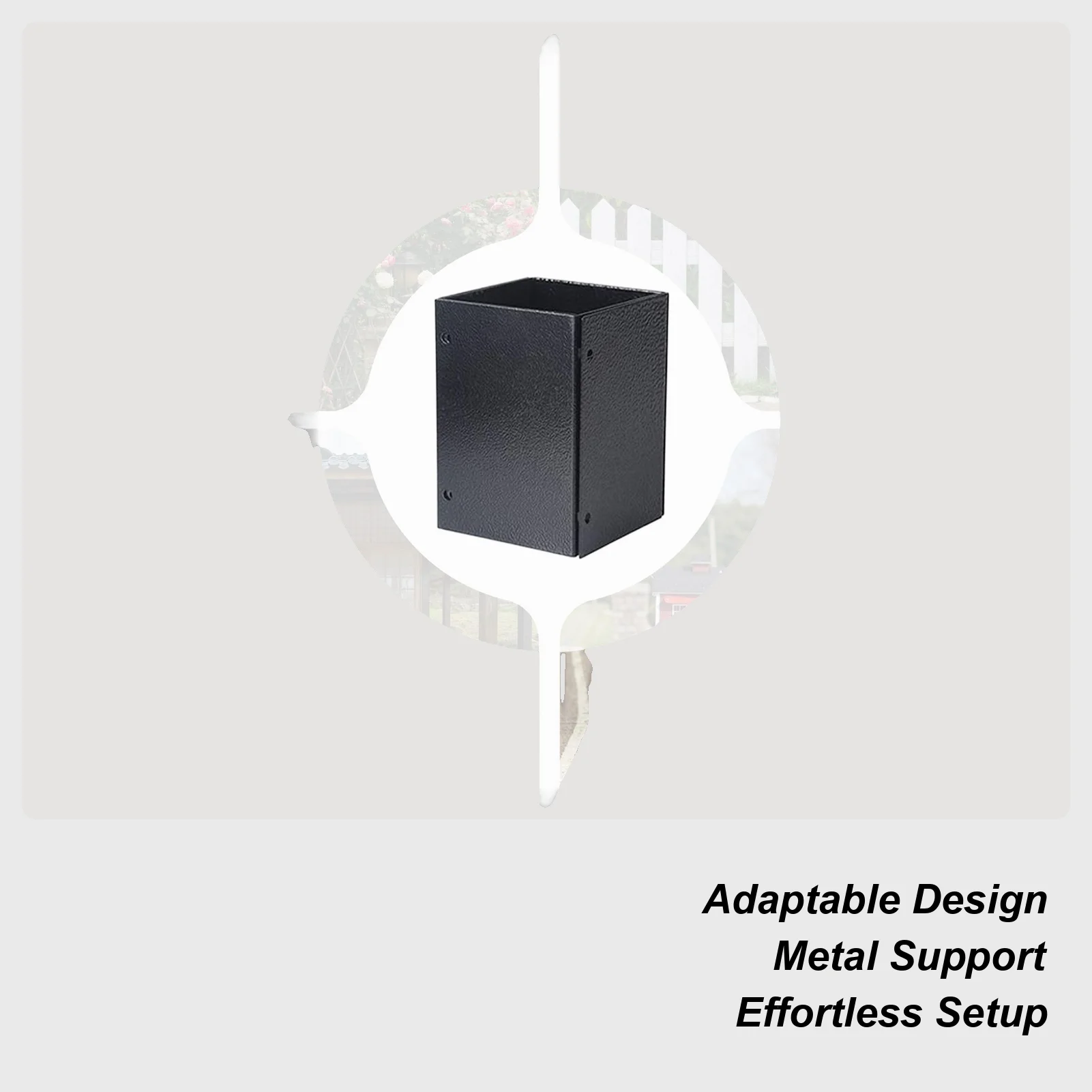 

Post Bracket Heavy Duty Adjustable Holder Feet Stainless Steel Post Base Cover With Screws For Deck Railing Mailbox Support Wood