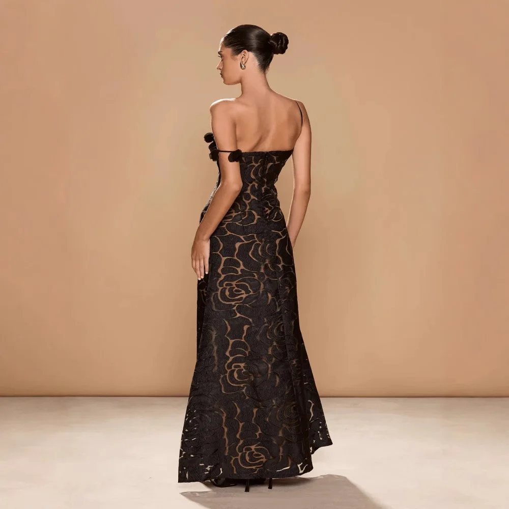 Nieuwe Europese en Amerikaanse dameskleding enkele schouder jarretel bedrukking off-shoulder modieuze sfeervolle taille dre