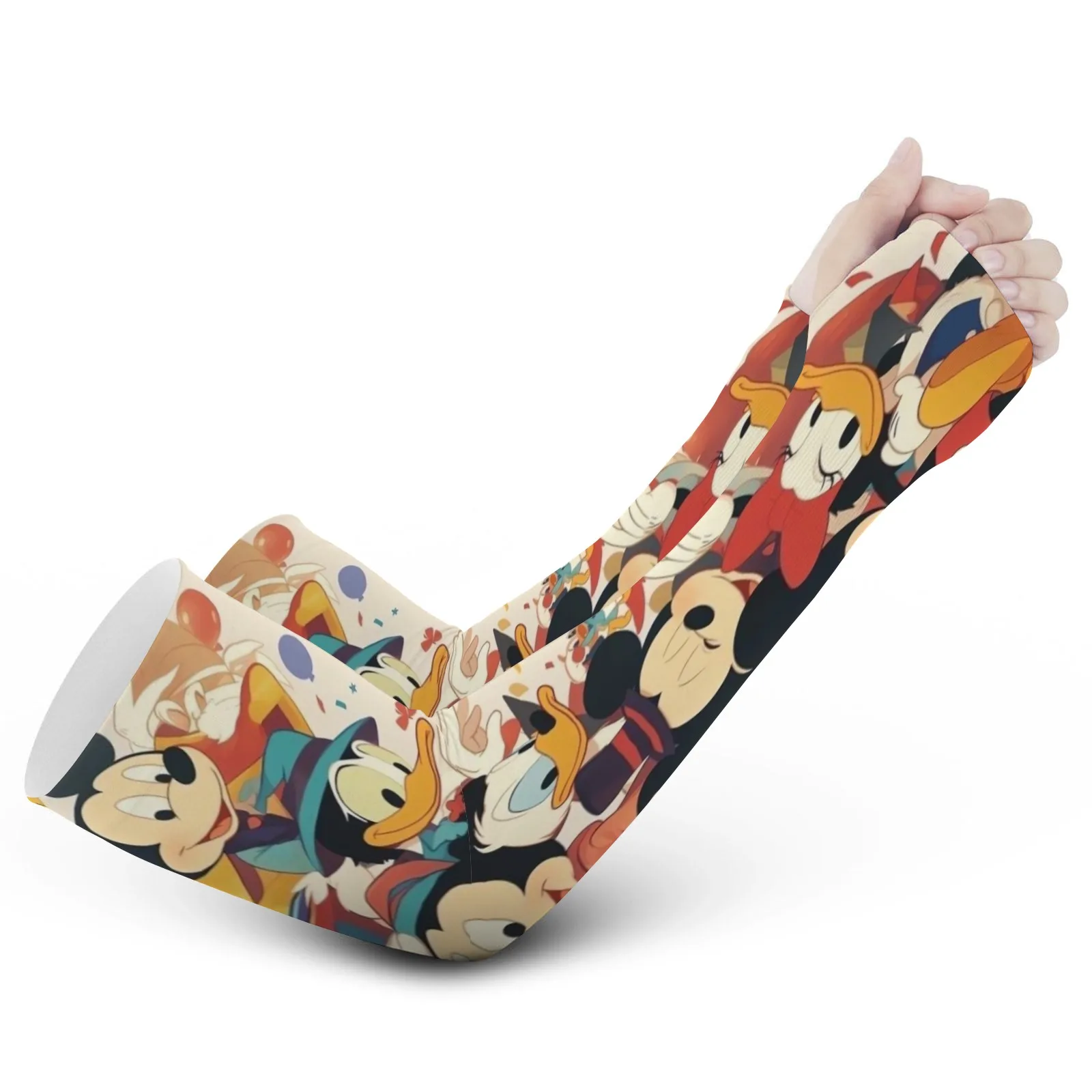 Colorful Whimsical Adorable Disney Mickey Mouse Ice Sleeves – High-Quality,Sun - Protective,Breathable & Stylish for Joyful Days