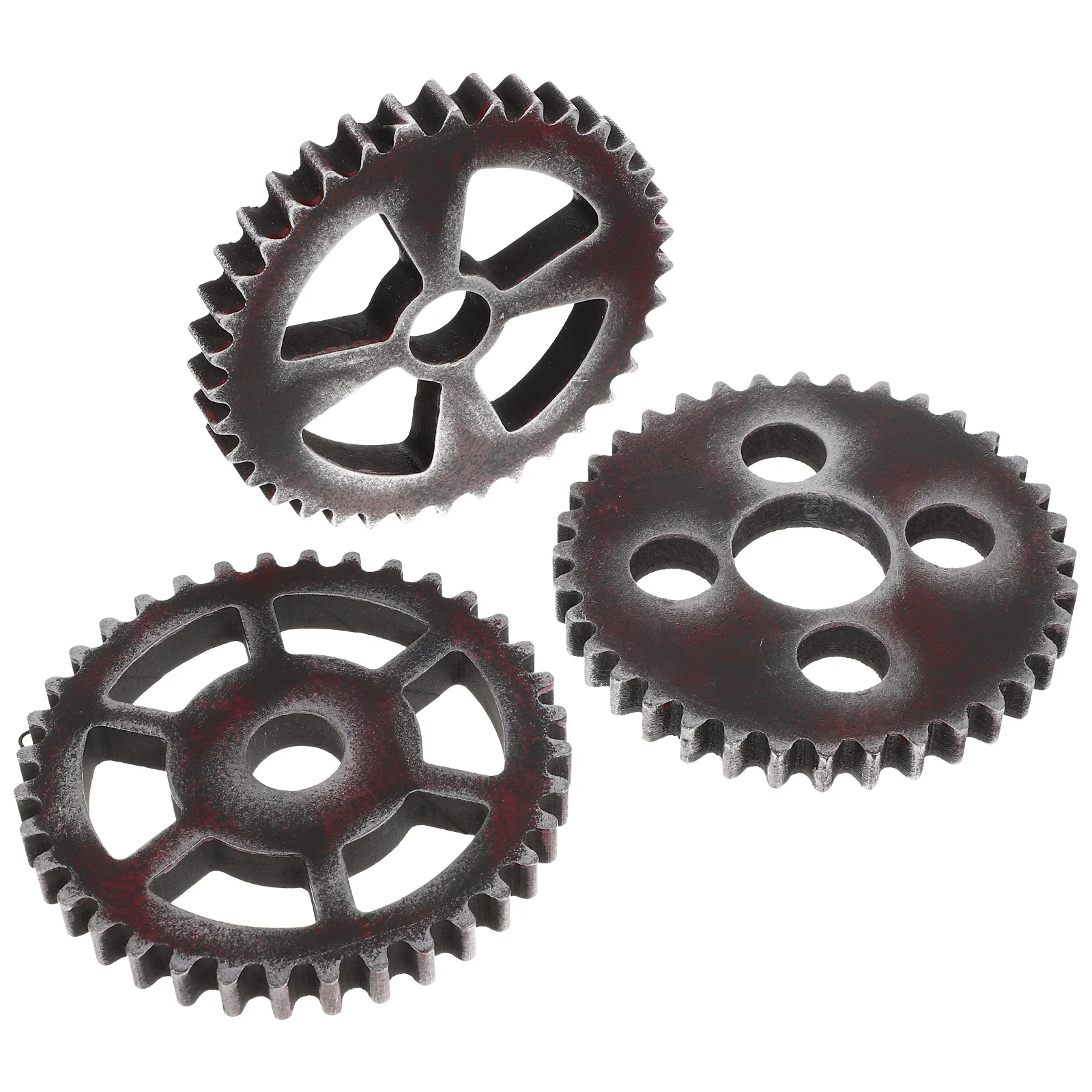 

3Pcs Wooden Retro Gear Wall Hanging Decoration Unique Gear Ornament for Bedroom Shop Window DIY Wooden Crafts Wall Art
