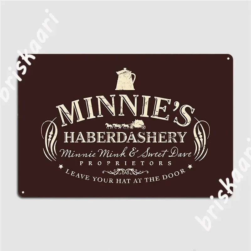 The Hateful Eight Minnie's Haberdashery Metal Sign Cinema Printed Decoration Cinema Classic Tin Sign Poster