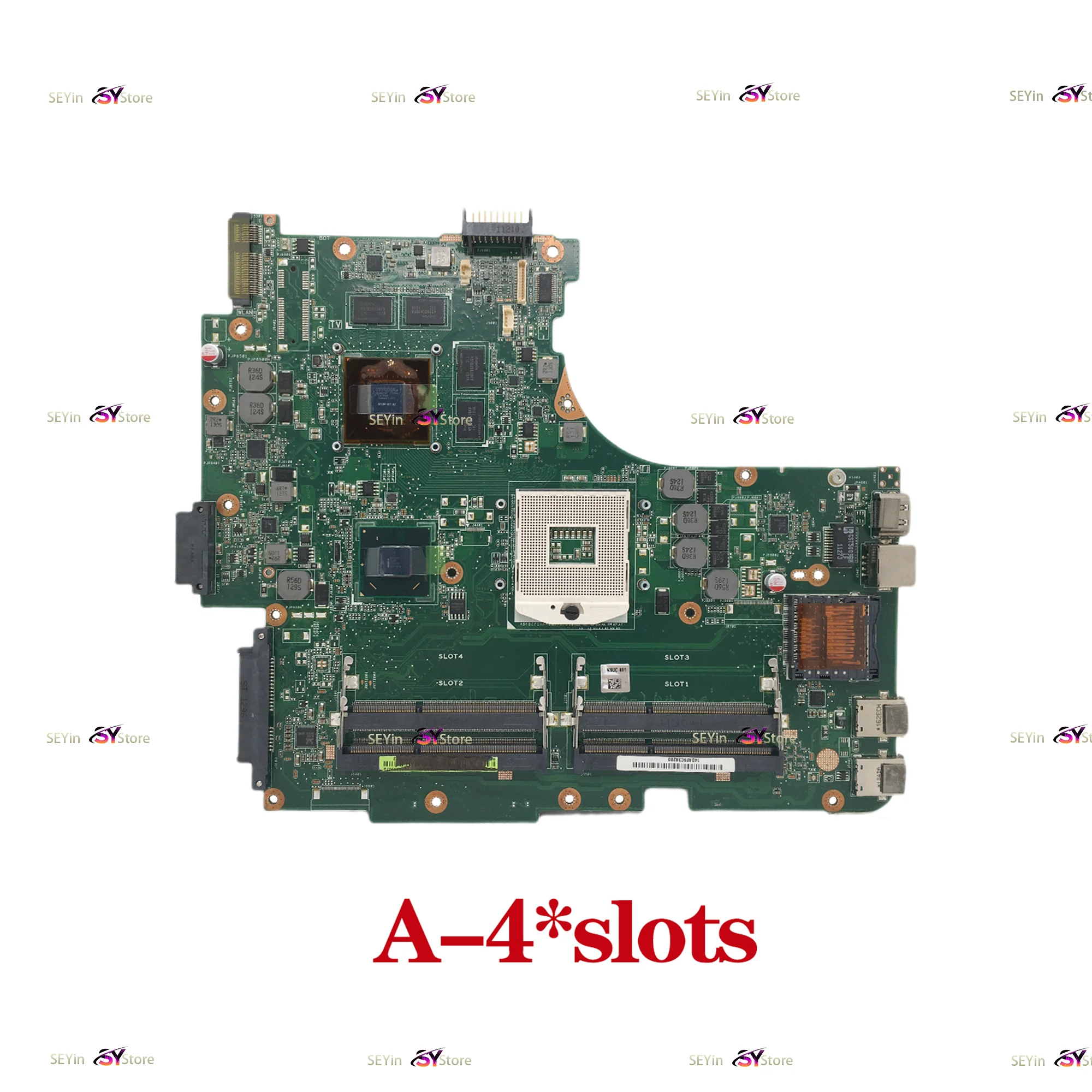 N53SV Mainboard For ASUS N53S N53SN N53SM Laptop Motherboard GT540M GT550M GT630M 2 Or 4*Slots MAIN BOARD