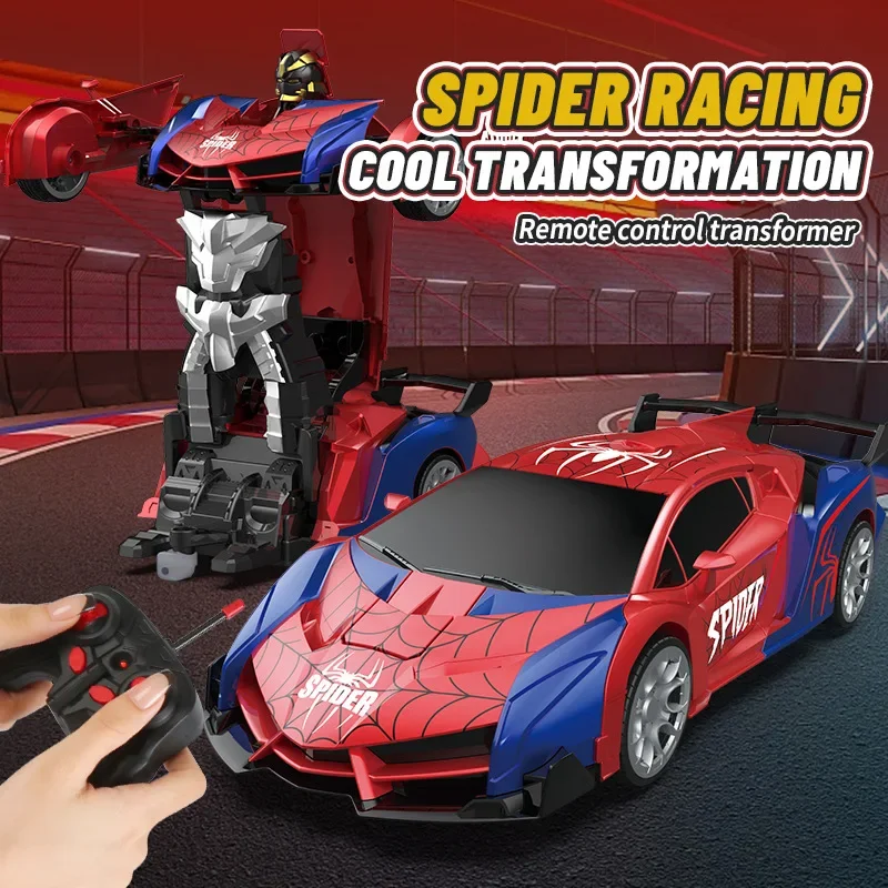 Coche de deportes de araña con control remoto eléctrico 1:18, robot de carreras, juguetes para niños, juegos de regalo, juego para niños