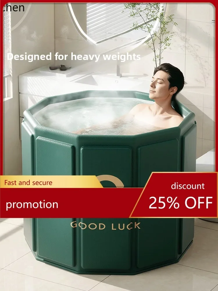 H29-  folding bathtub for adults - portable, full-body bath tub for home use - winter thickened bath bucket/soaking tub/bathtub