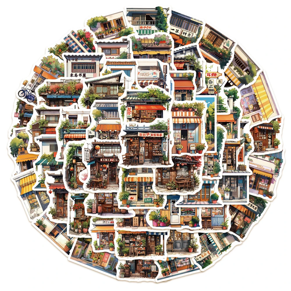 10/30/55 szt. Japońskie naklejki z motywem ulicy, naklejki artystyczne, graffiti, naklejki na pamiętnik, telefon, rower, deskorolkę, klasyczne naklejki anime, dekoracyjne