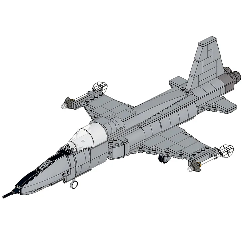 

MOC Military Aircraft Building Blocks Kids Puzzle Assembly Toys F-5A Tiger Light Fighter Model DIY Boy's Birthday Gift Ornament