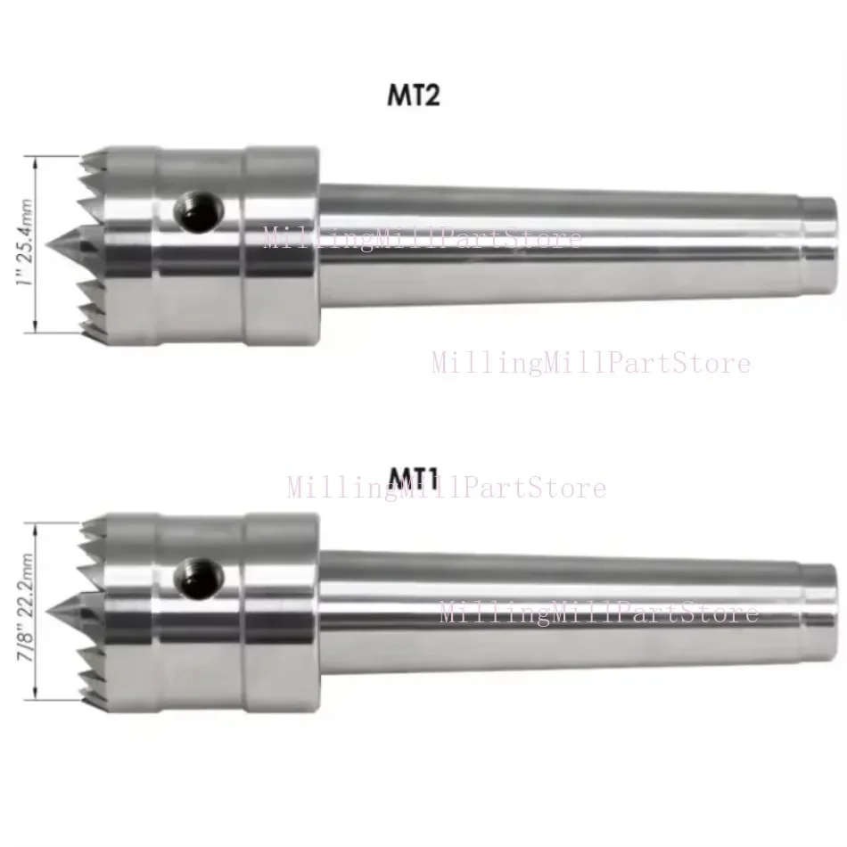 1pc Wood Lathe Drive Center Turning Spur MT1 MT2 with Spring Loaded Point Woodturing Woodworking Tools Accessories