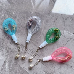 Juguete interactivo con campana para gatos – Tubo con rejilla