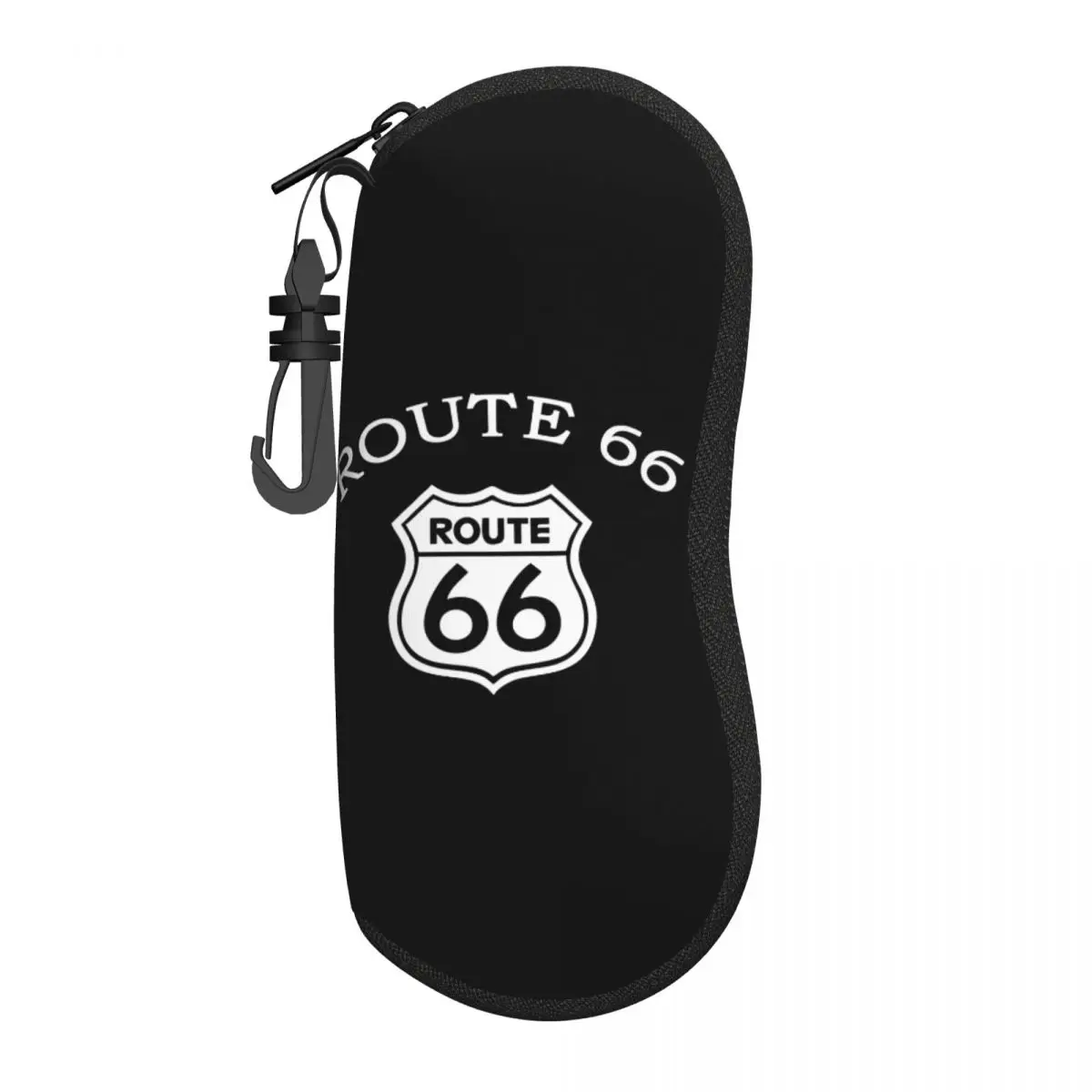 

Custom Route 66 Eyeglass Glasses Case Men Women Soft Americas Highway Sunglasses Protective Box