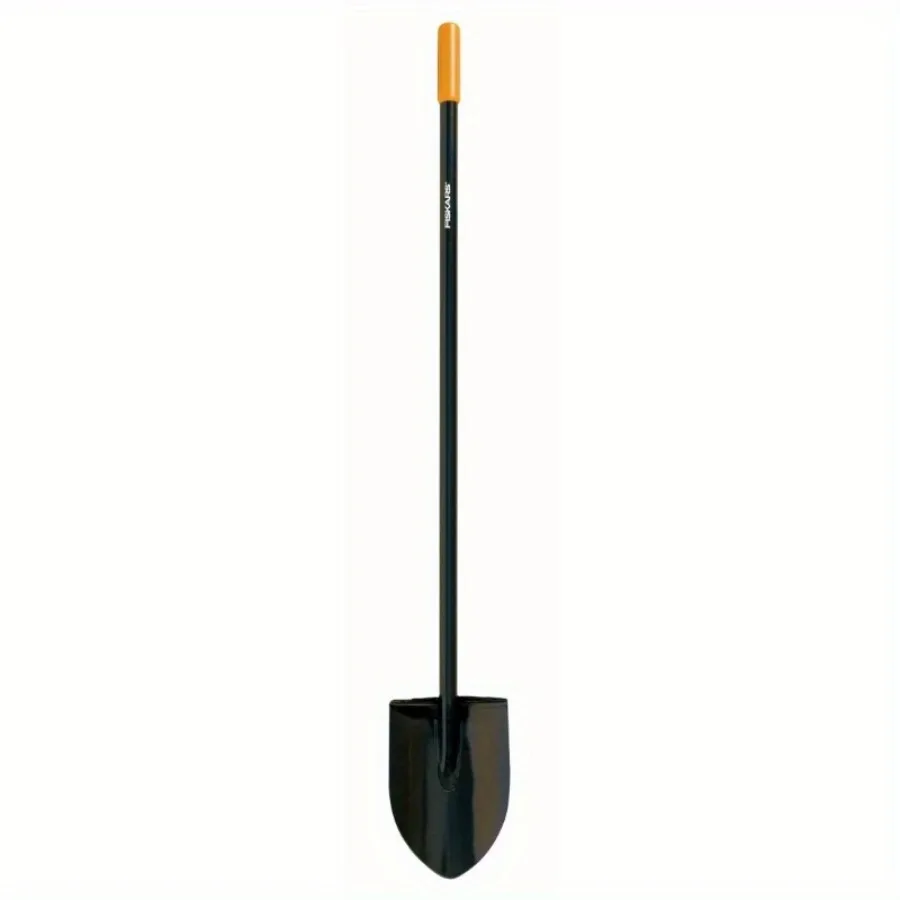 

Long-handled steel digging shovel is easier to hold and reduces hand fatigue