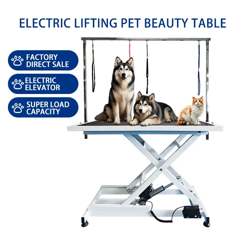 Foldable Electric Adjustable Pet Surgery Table - Medical Grade, Professional Use For Pet Hospitals & Grooming Clinics