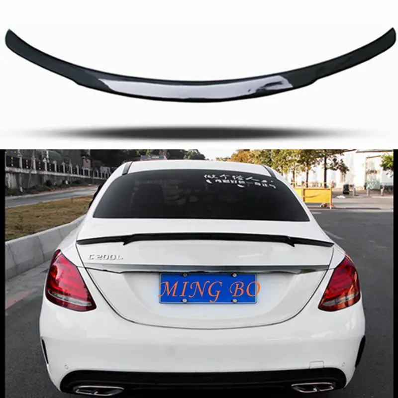 

FOR Mercedes-Benz C-Class W205 4Door sedan Carbon Fiber Rear Spoiler Trunk Wing 2013-2022 FRP Forged carbon