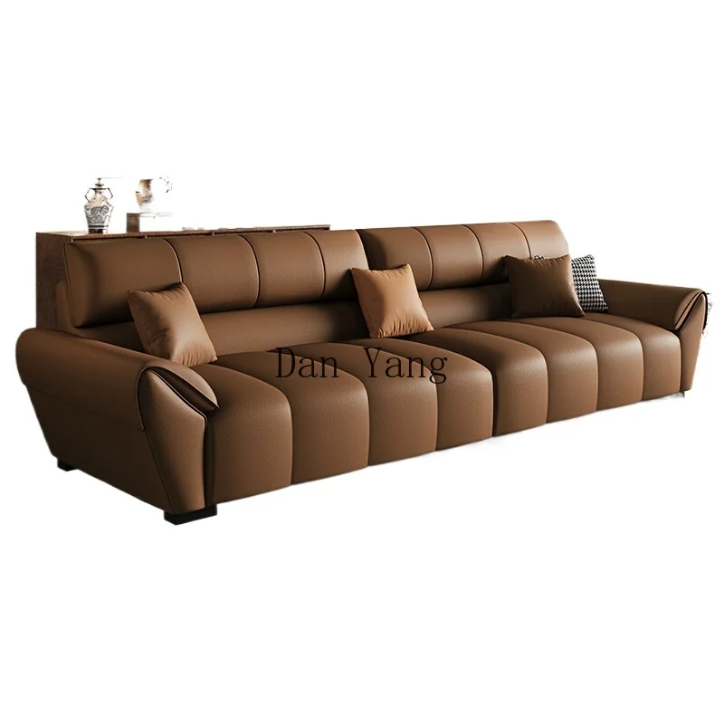 YJ Bosna retro fabric sofa combination home living room simple leather sofa