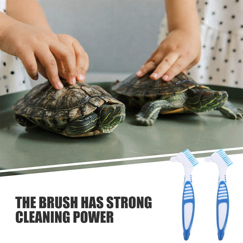 

3Pcs Turtle Shell Cleaning Brush Comfortable Grip Durable ABS Portable Turtle Care Tool Mud Cleaner for Tortoise Shell Cleaning
