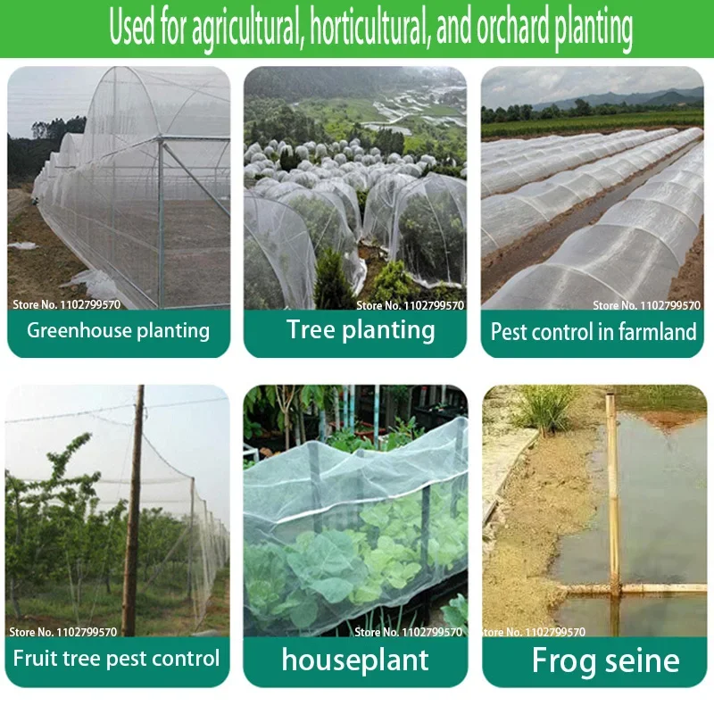 Plant Vegetables Insect Protection Net Garden Fruit Care Cover Flowers Greenhouse Protective Net Pest Control Anti-Bird 60 Meshs